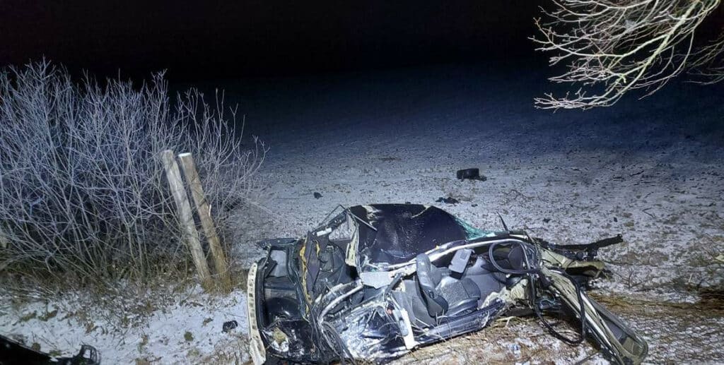 Tragiczny wypadek pod Olsztynem. Zginał kierowca BMW wypadek Wiadomości, Olsztyn