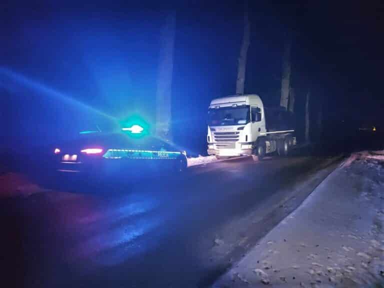 Policyjny pościg za cysterną na mleko