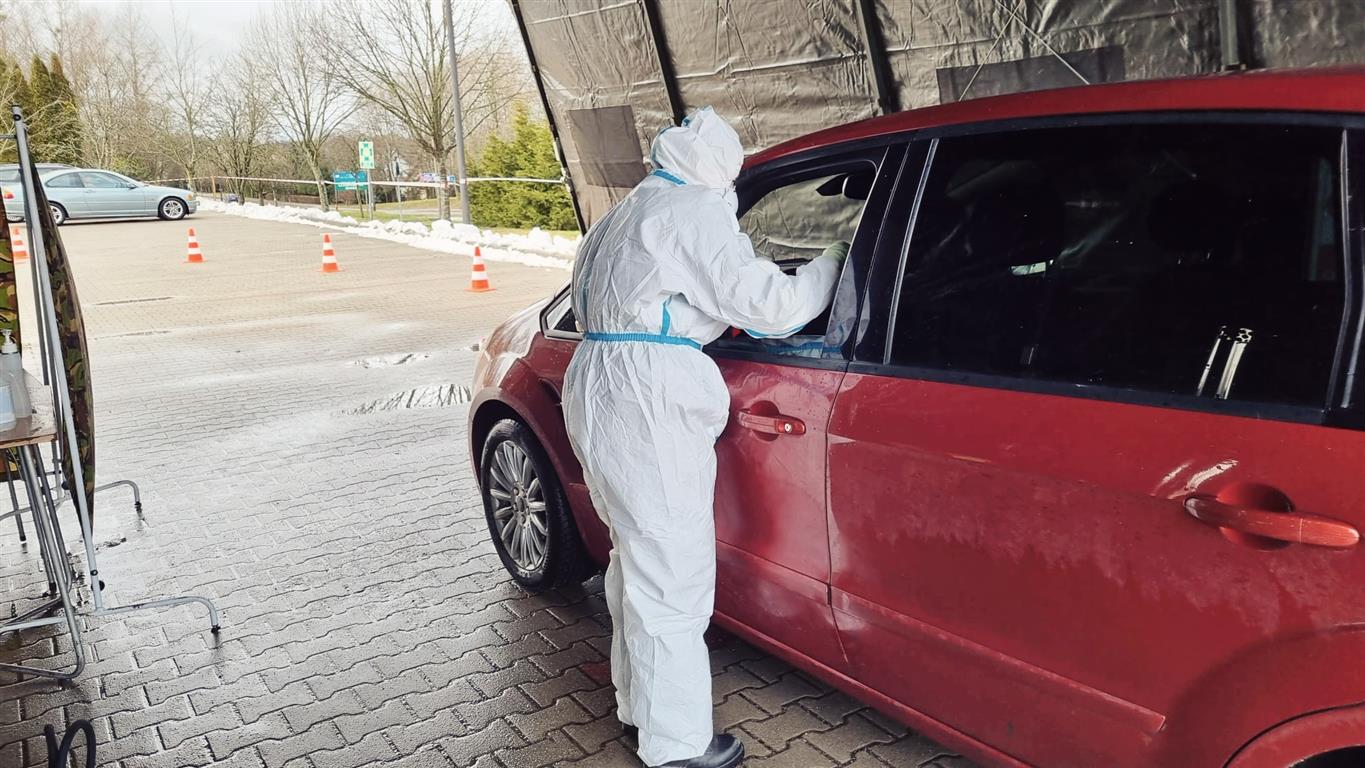 Ruszył Punkt Drive Thru na Kortowie koronawirus Olsztyn, Wiadomości