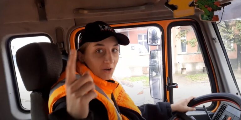 Jeździ po Olsztynie ogromną ciężarówką. „Zarąbista blondi w mercedesie trąbi”