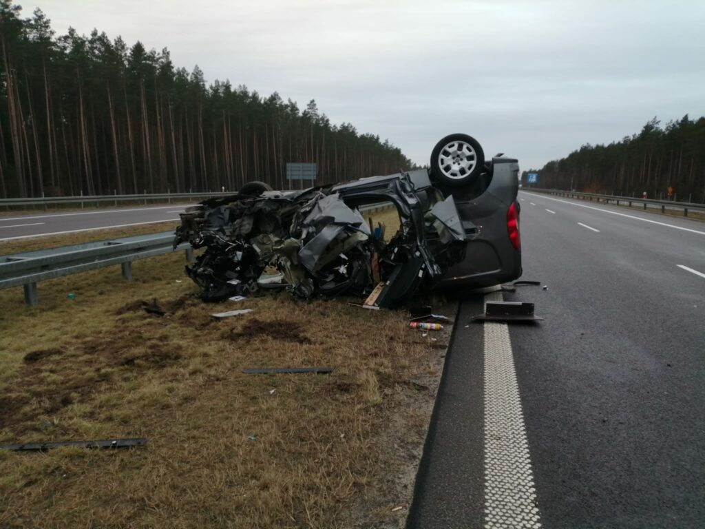 Wypadek drogowy na S7. Droga jest zablokowana wypadek Olsztyn, Wiadomości