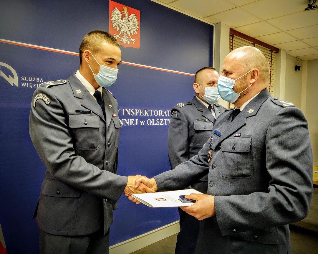 Odznaka dla strażników z Zakładu Karnego za odwagę i poświęcenie nagroda Olsztyn, Wiadomości