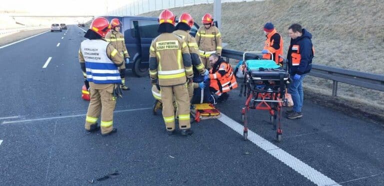 W wypadku pod Ostródą poszkodowane kobiety i dzieci z Ukrainy