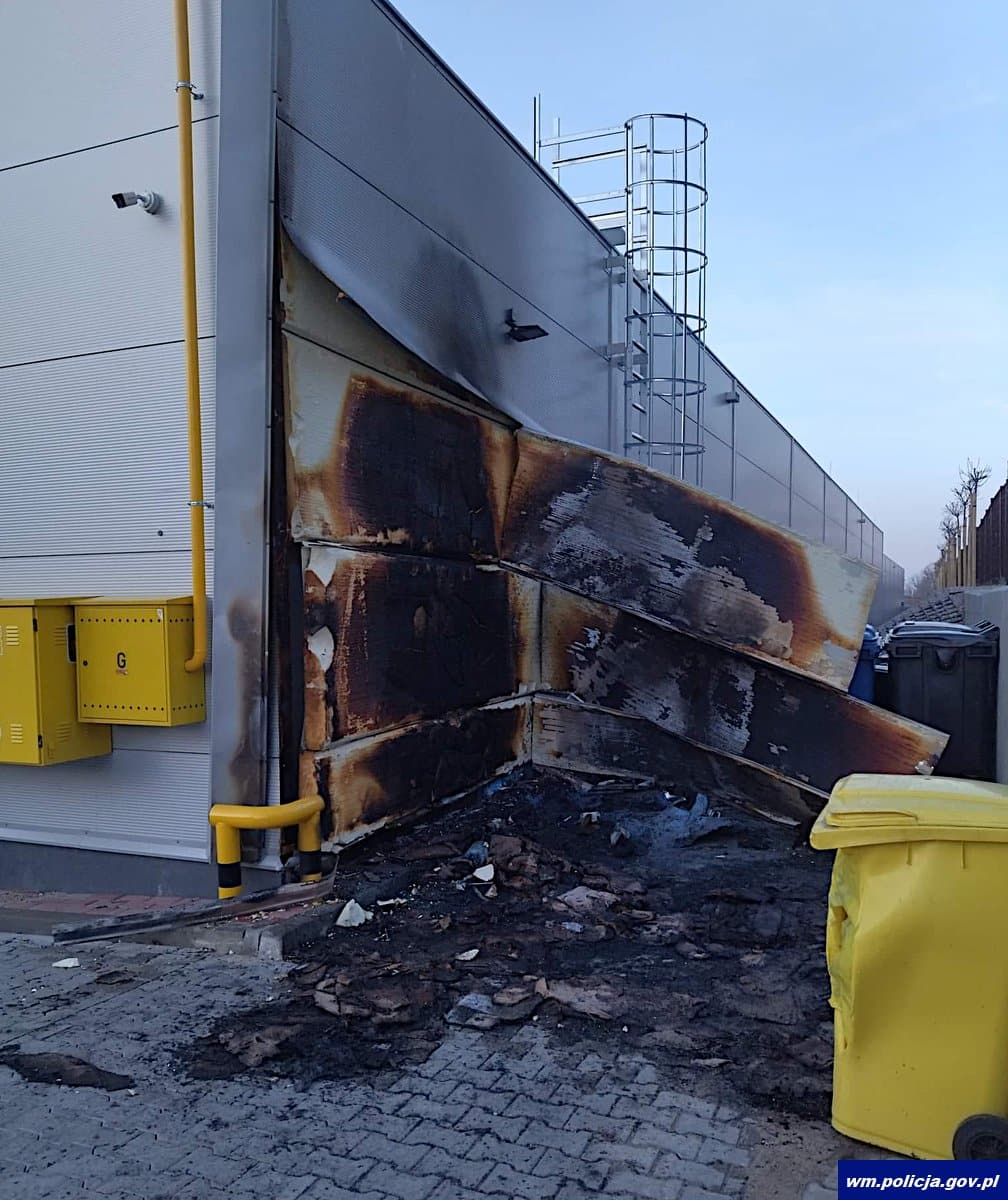 Podpalił centrum handlowe pożar Iława, Olsztyn, Wiadomości