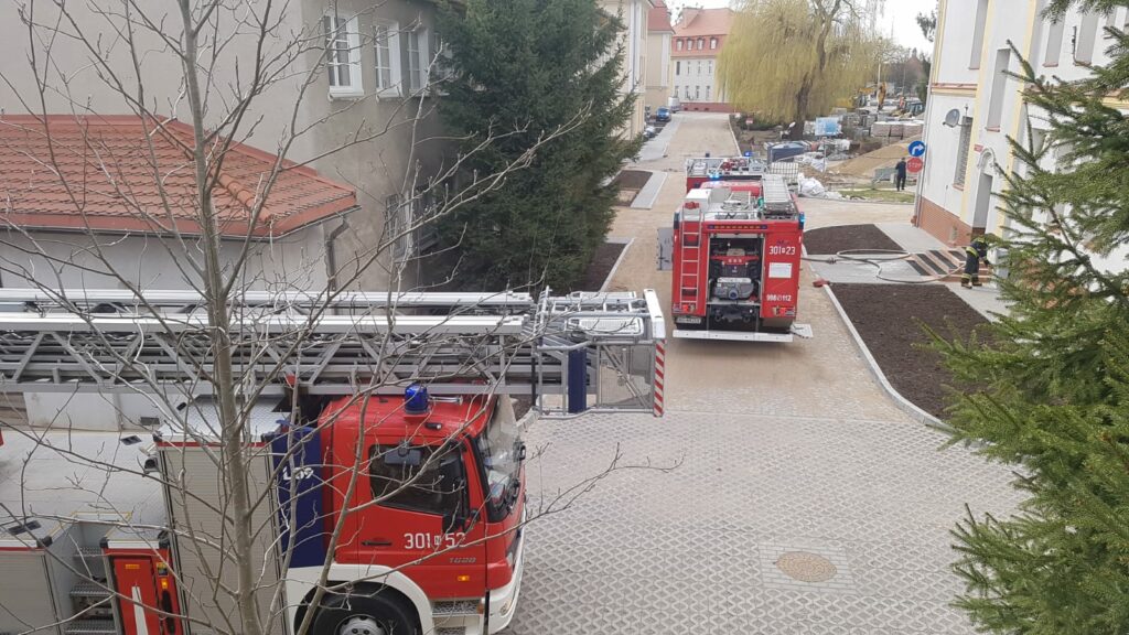 Pożar w jednostce policji w Olsztynie pożar Olsztyn, Wiadomości