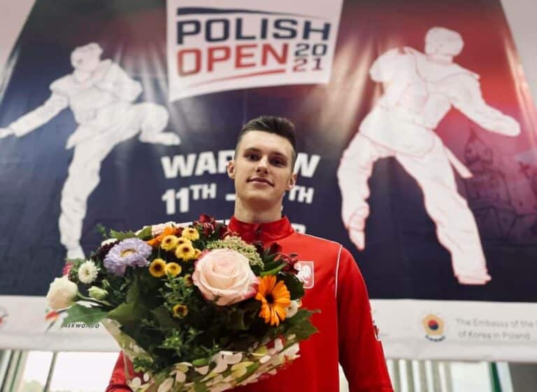 19-letni Szymon Piątkowski z AZS UWM Olsztyn wystąpi w mistrzostwach Europy w taekwondo