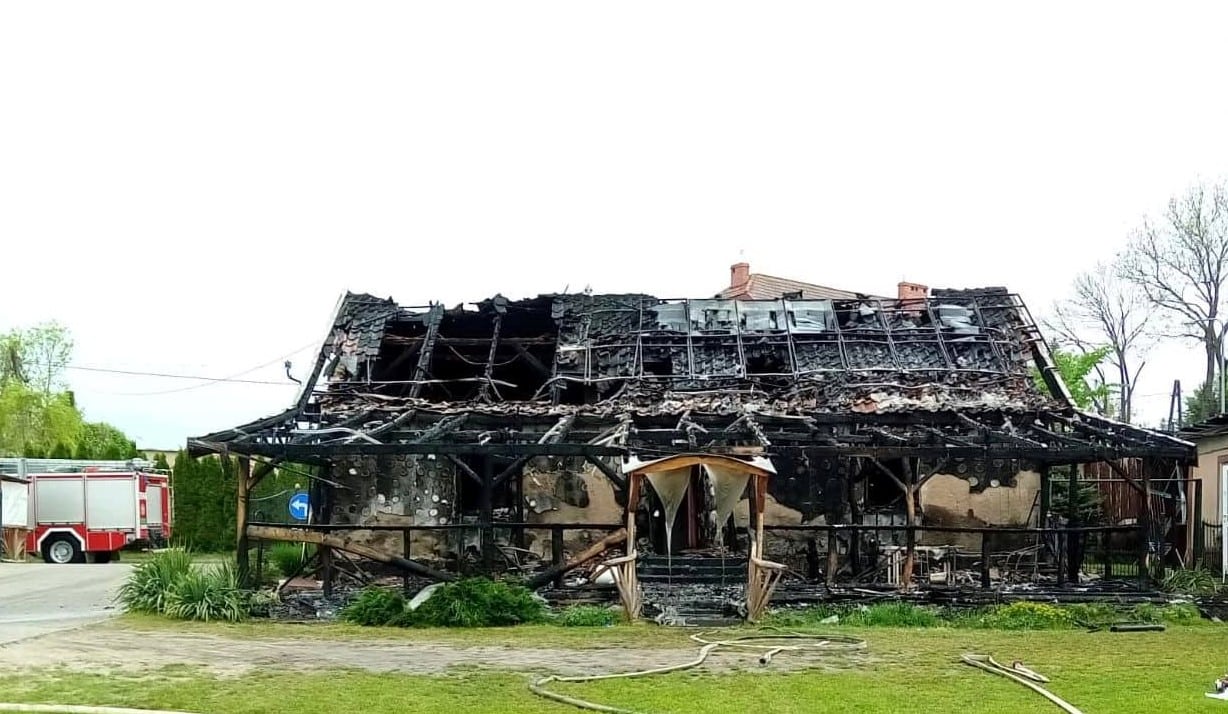 Pożar w znanym pensjonacie "U Jacka" pożar Olsztyn, Wiadomości