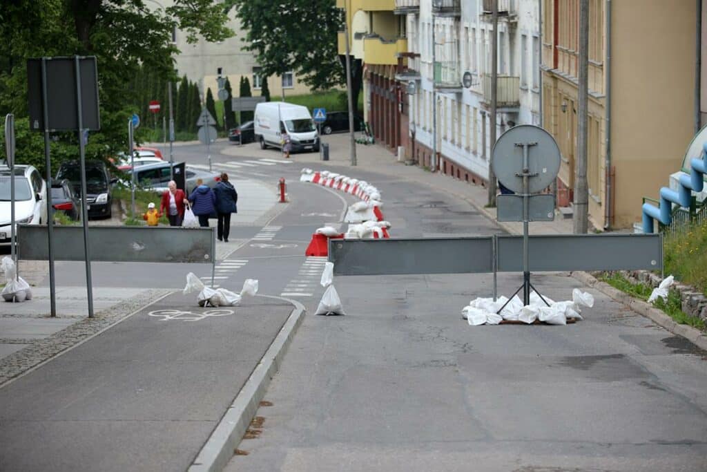 Mapa objazdów. Roboty przy Wysokiej Bramie utrudniają ruch w centrum Olsztyna