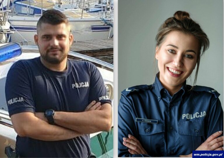 Weszli do płonącego budynku. Funkcjonariusze bez wahania ruszyli z pomocą