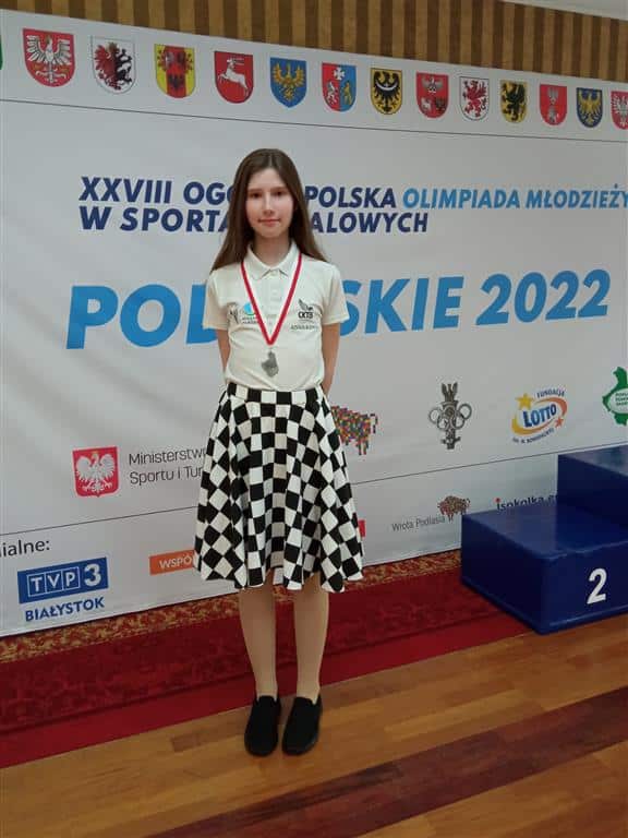Anna Kawa z Olsztyna Wicemistrzynią Polski Juniorek w Szachach 2022