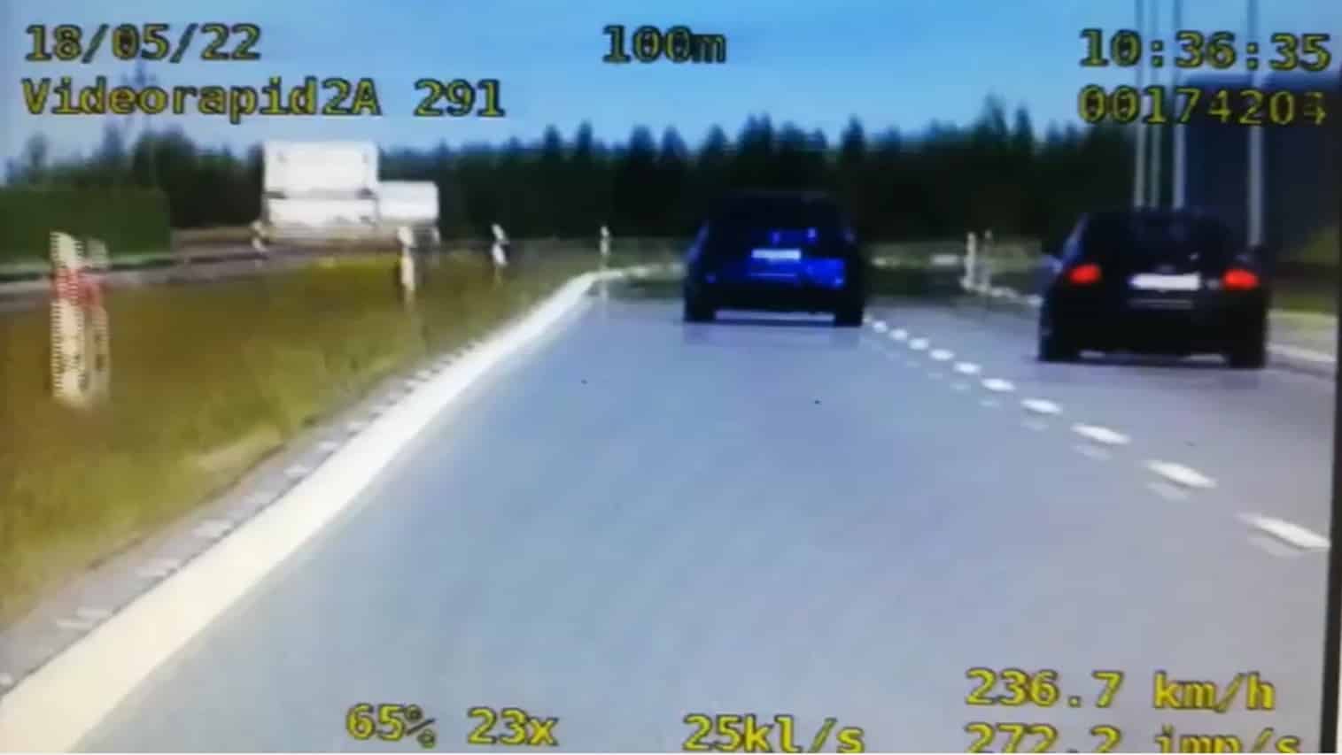 Kierowca BMW "leciał" 237 km/h na S7. Jak wysoki mandat dostał? kontrola drogowa Olsztyn, Wiadomości