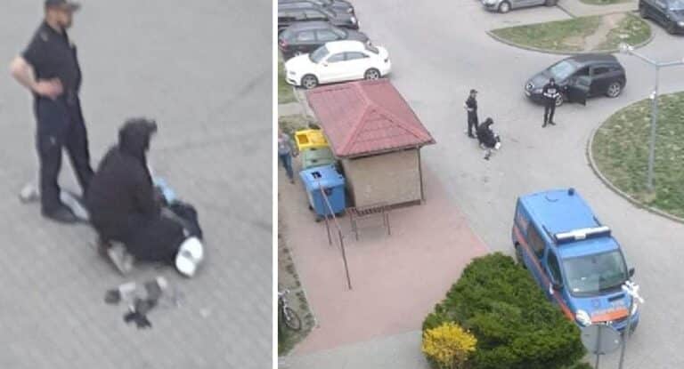 Atak na przechodni&oacute;w i policjant&oacute;w z użyciem ostrego narzędzia przy ulicy Jagiellońskiej