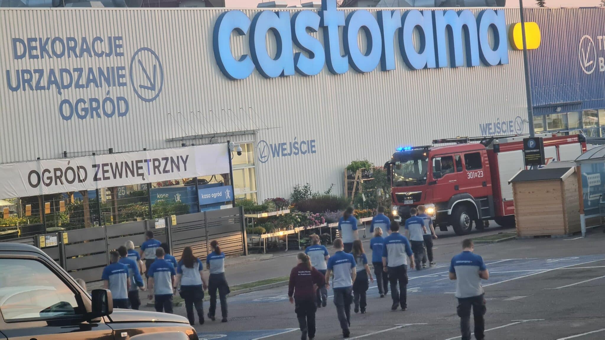 Ewakuacja Castoramy w Olsztynie pożar Olsztyn, Wiadomości