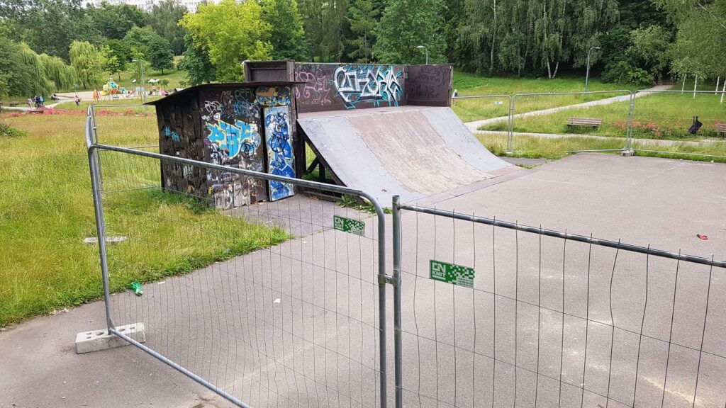 Największy skatepark w Olsztynie zamknięty
