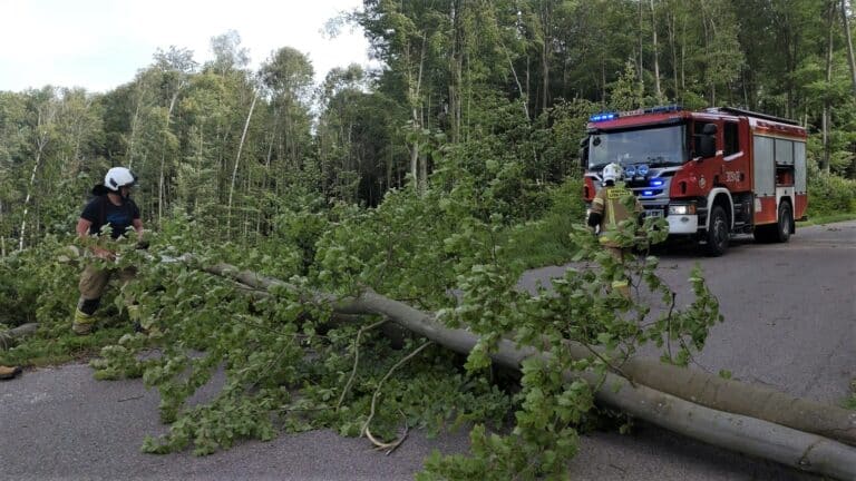 Warmińsko-Mazurskie. Ponad 140 strażackich interwencji związanych z pogodą