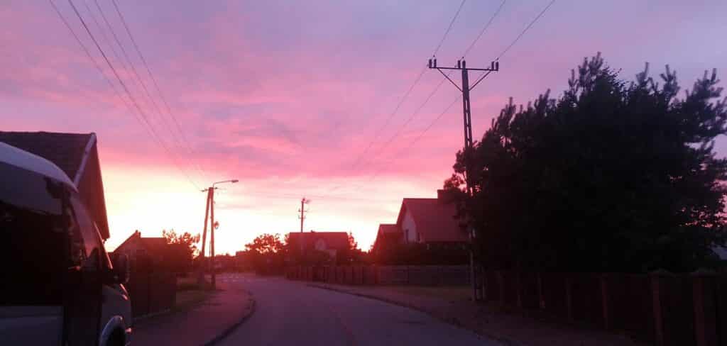 Zdjęcia z Olsztyna zapierają dech. Boski zachód słońca?