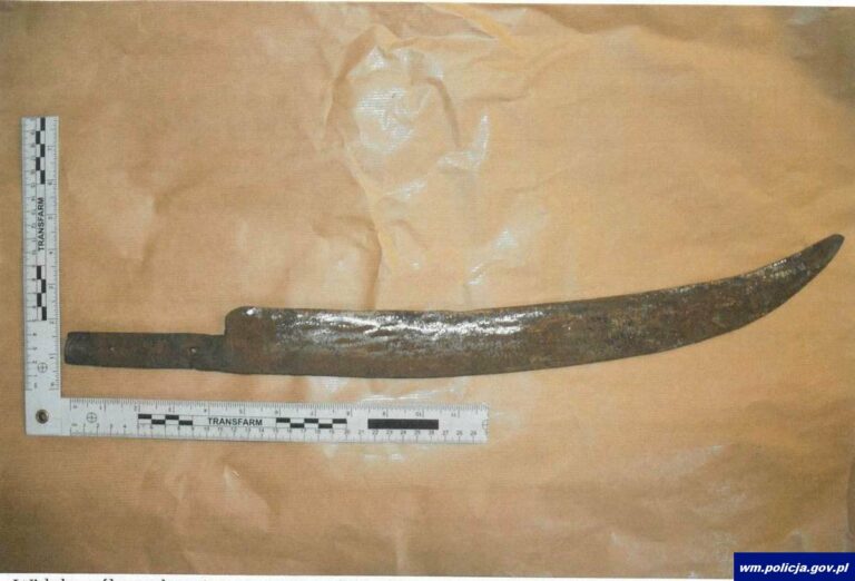 Groził siostrze pozbawieniem życia trzymając w ręku ostrze kosy. Dla matki nie miał litości