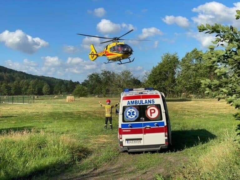 27-latek skoczył na główkę do półmetrowej wody, grozi mu trwałe kalectwo