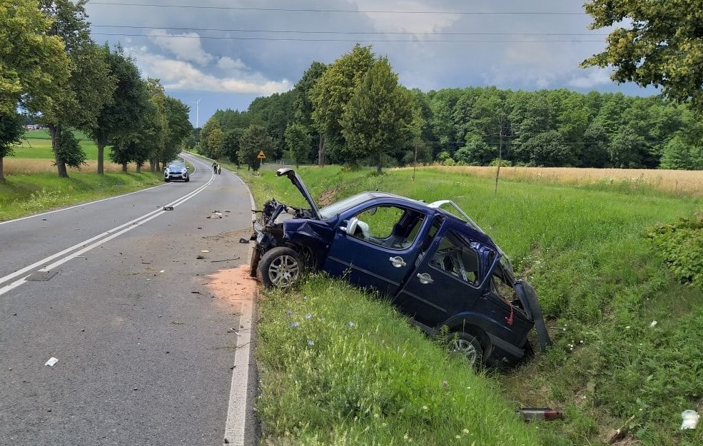 W wypadku zginął 33 -letni kierowca wypadek Galerie, Olsztyn