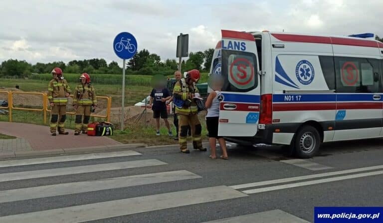 Potrącony na przejściu dla pieszych 14 &ndash; letni rowerzysta może m&oacute;wić o dużym szczęściu?