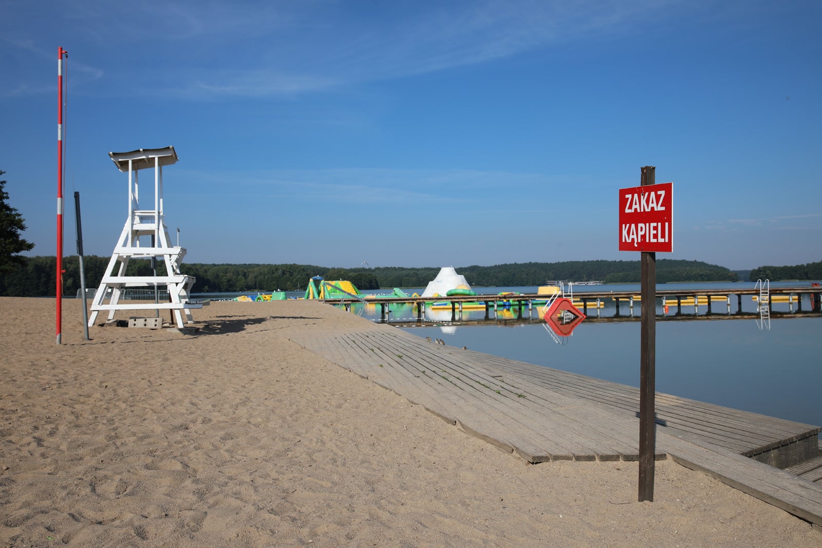 Można znowu korzystać z kąpielisk nad jeziorem Ukiel turystyka Wiadomości, Olsztyn