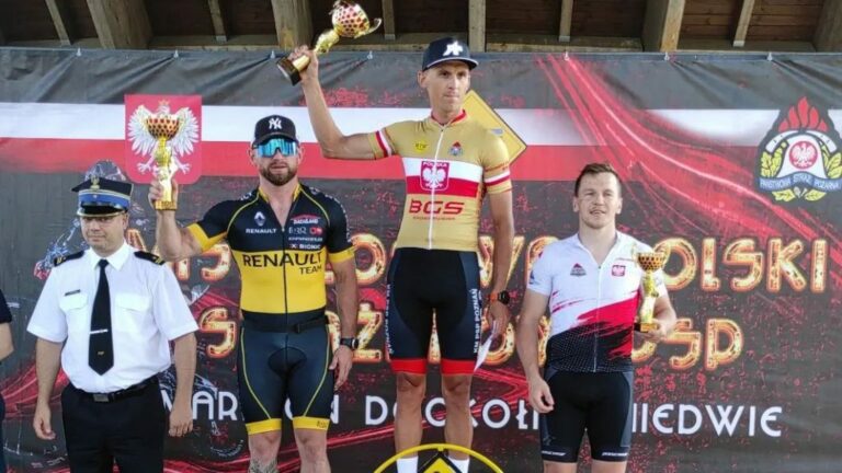 Olsztyński strażak zdobył medal w Mistrzostwach Polski w kolarstwie g&oacute;rskim