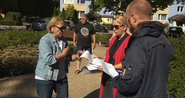 Mieszkańcy Olsztyna protestują przeciwko budowie nowego 12-piętrowego bloku