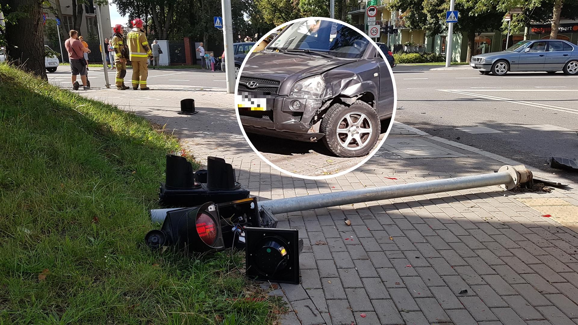 Kolizja pod marketem Netto w Olsztynie budzi grozę wypadek Olsztyn, Wiadomości