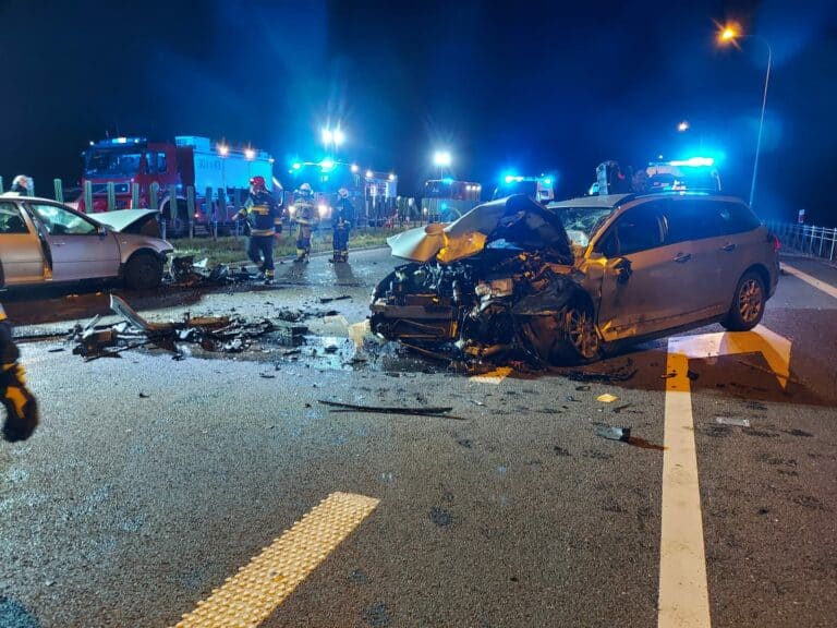 29-letni kierowca na węźle Jaroty wjechał na obwodnicę Olsztyna pod prąd