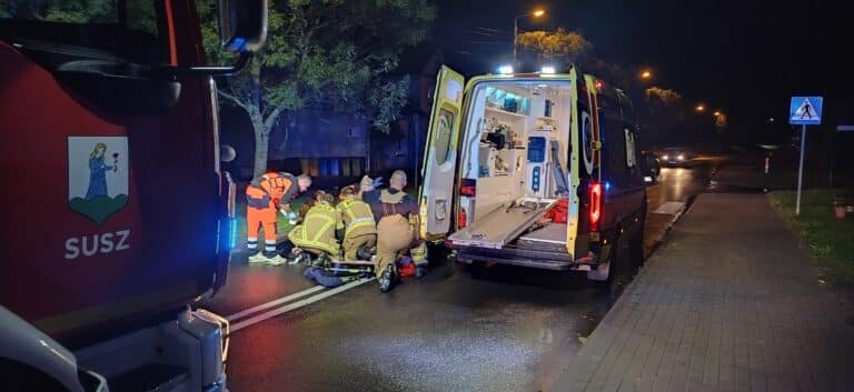 Ciężarówka przejechała leżącego na jezdni pieszego. Kierowca nie czuje się winny?