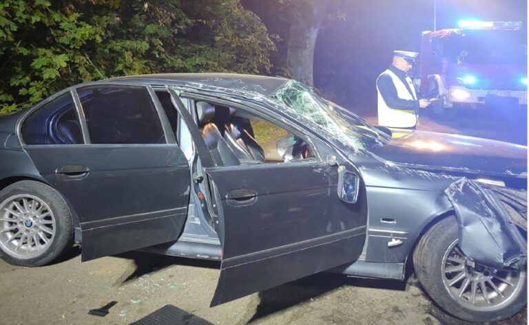 Kierująca BMW 23-letka złapała pobocze. Roczne dziecko miało więcej szczęścia niż matka