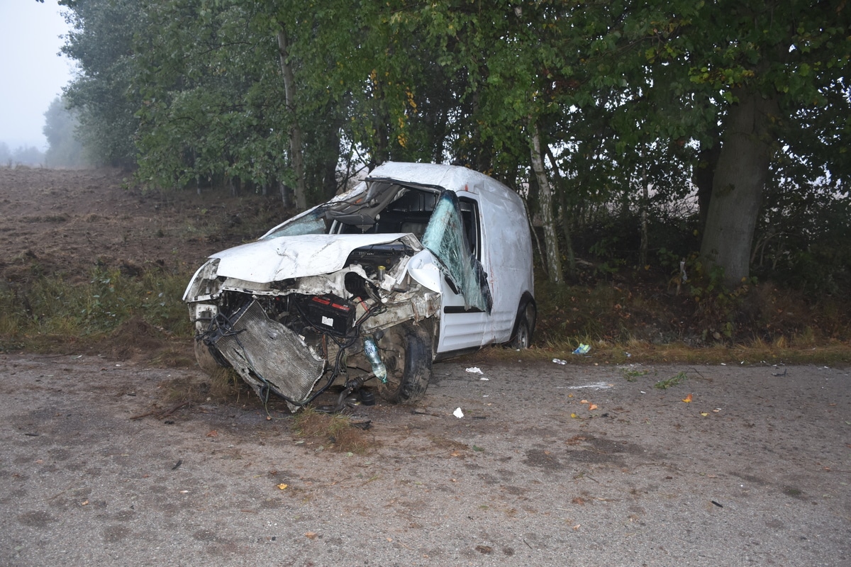 Po zdarzeniu mężczyzna sam udał się na pogotowie w celu opatrzenia doznanych obrażeń głowy wypadek Bartoszyce, Kętrzyn, Wiadomości