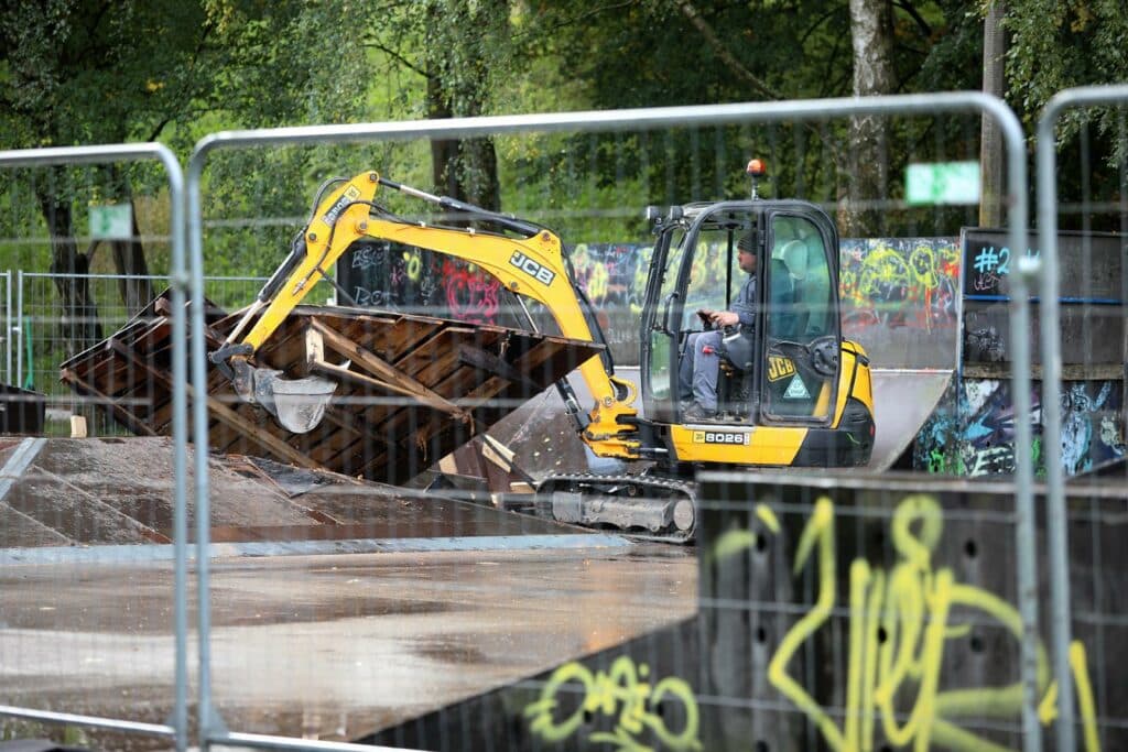 Trwa demontaż kultowego skateparku w Olsztynie sport Olsztyn, Wiadomości