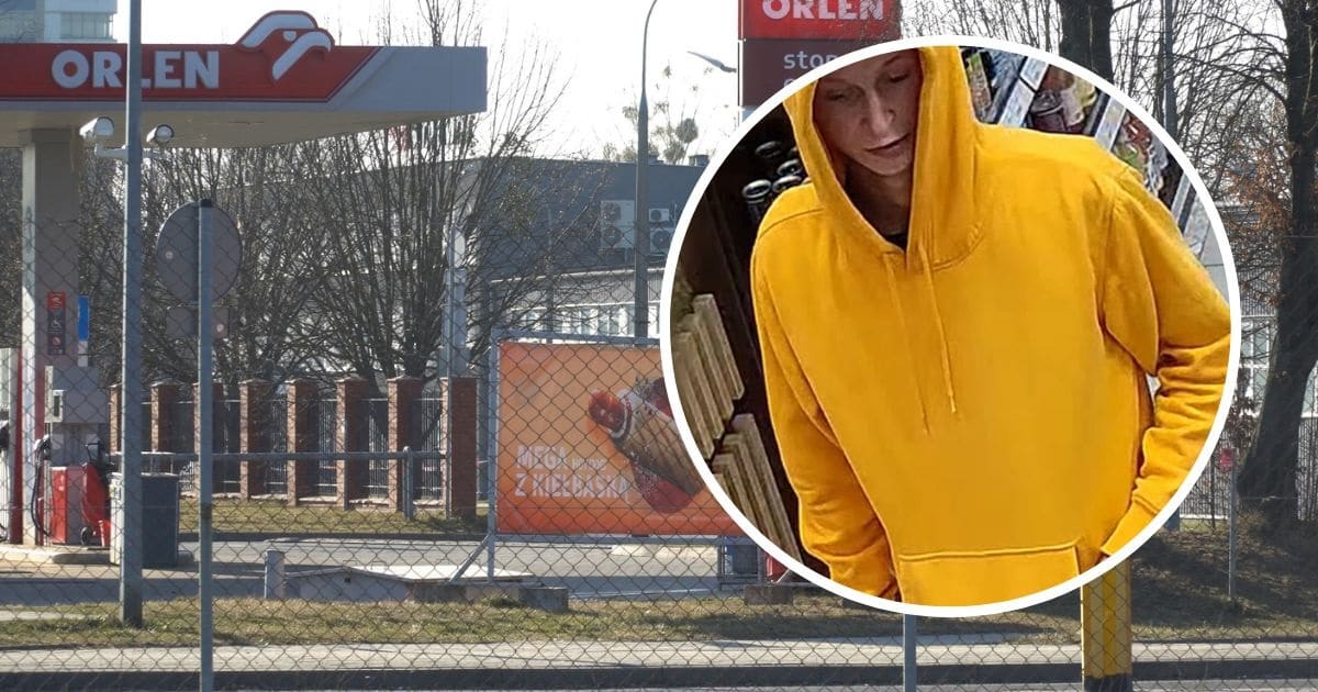 "Żółty" przestępca poszukiwany! Jest nagranie ze stacji benzynowej w Olsztynie kradzież Olsztyn, Wiadomości