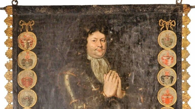 Chorągiew nagrobna bohatera bitwy pod Wiedniem wróciła po konserwacji do Kętrzyna