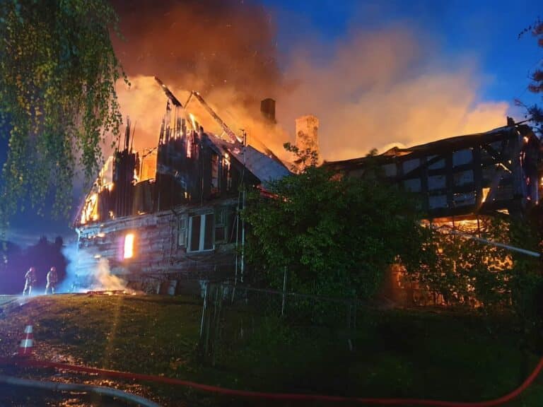 Śmiertelna ofiara pożaru domu jednorodzinnego