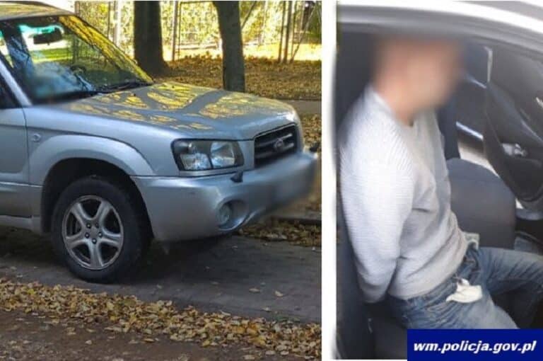 Olsztyńscy policjanci odzyskali skradzione subaru