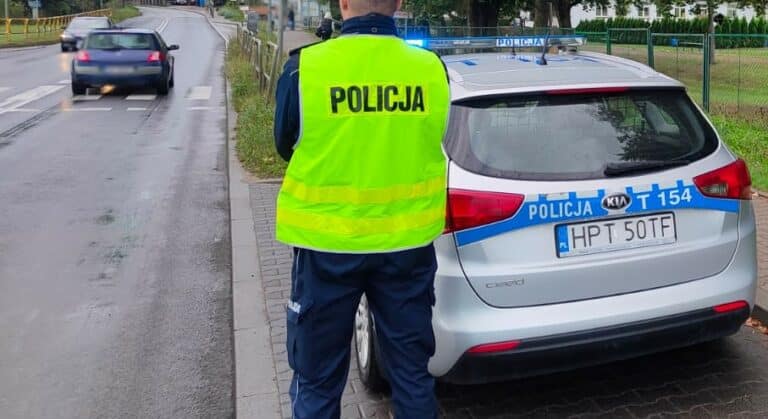 Za co można dostać 32 punkty karne? Dowiedział się o tym 24-latek na ul. Towarowej