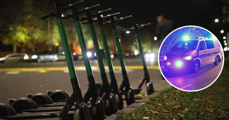 26-latek trafił z hulajnogi prosto na Izbę Wytrzeźwień. Jechał nocą zygzakiem po al. Warszawskiej