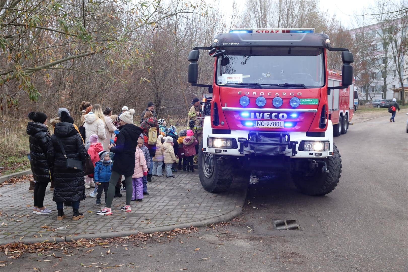 Pożar w olsztyńskim przedszkolu. Ewakuacja dzieci i personelu pożar Iława