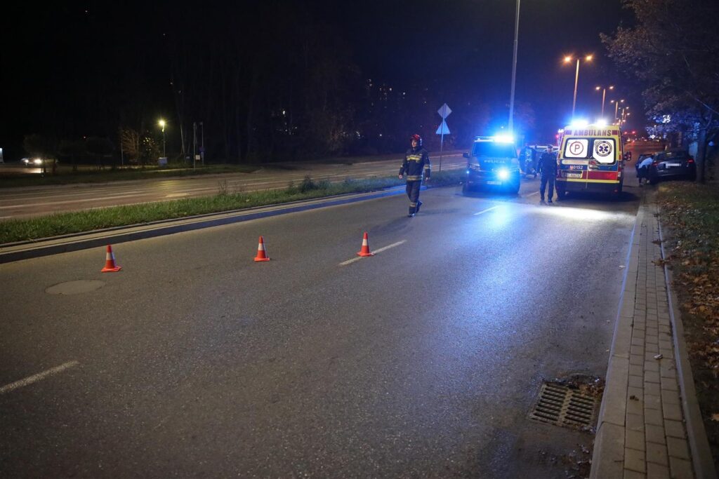 Dachowanie samochodu niedaleko KFC w Olsztynie wypadek Olsztyn, Wiadomości