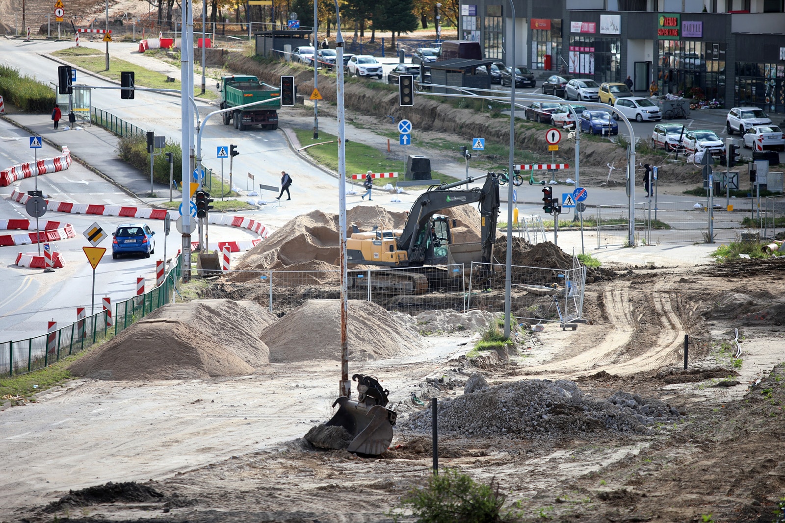 Nowa organizacja ruchu: skrzyżowanie Krasickiego z Barcza tramwaje Olsztyn, Wiadomości, zShowcase