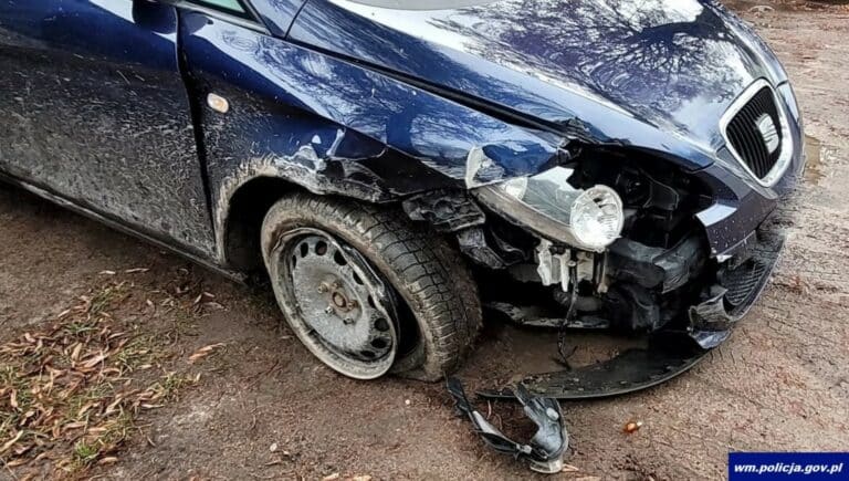 Odpowie za uszkodzenie latarni i ucieczkę z miejsca zdarzenia