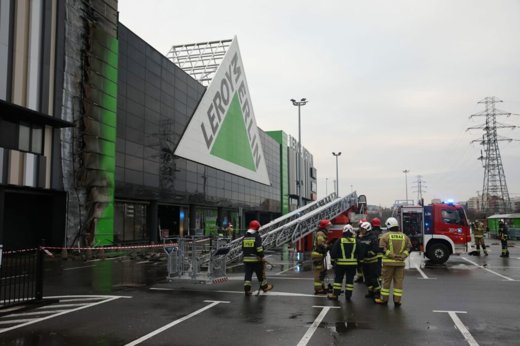 Pożar sklepu Leroy Merlin. 70 osób ewakuowanych pożar Olsztyn, Wiadomości