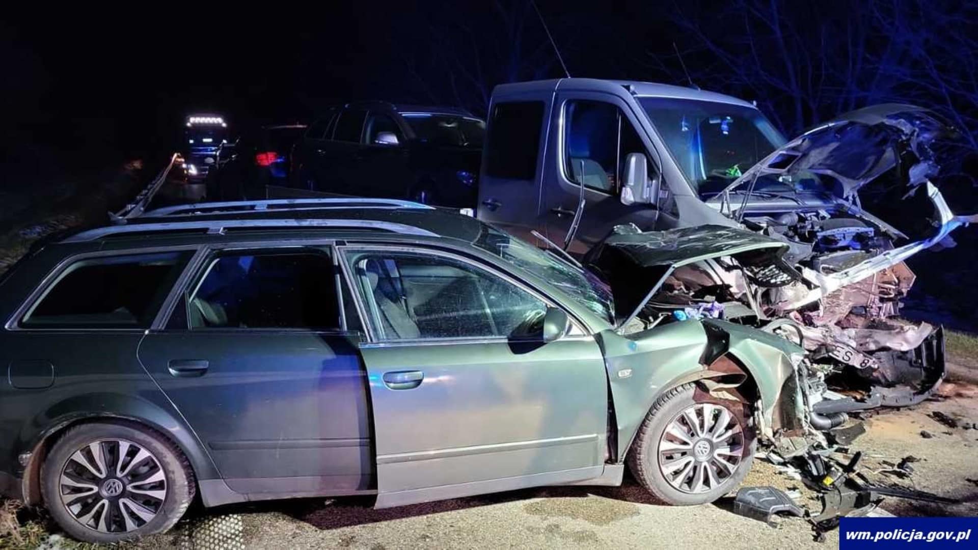 Policja ustala szczegóły wypadku w gminie Korsze wypadek Olsztyn