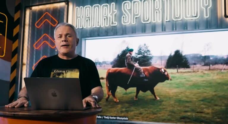 Pan Romuald zaimponował Robertowi Mazurkowi. Zaklinacz byków na Kanale Sportowym