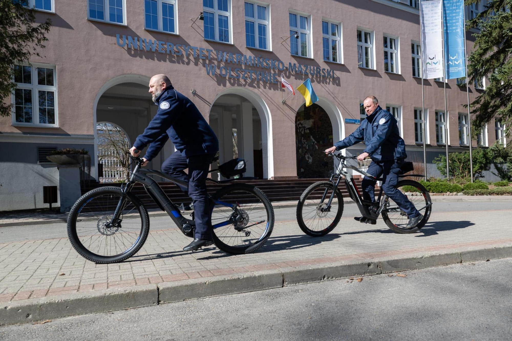 Straż Uniwersytecka w Kortowie patroluje rowerami elektrycznymi Kortowo Olsztyn, Wiadomości