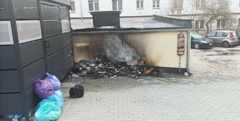 Czy seryjny podpalacz terroryzuje olsztyńskie firmy wywozowe? Seria pożarów śmietników