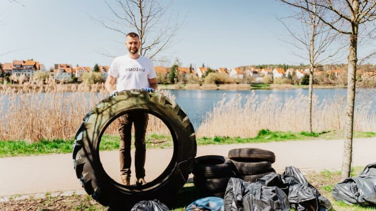 Mieszkańcy Olsztyna sprzątając brzegi jezior Długie i Ukiel, zgromadzili prawie 14 ton odpadów