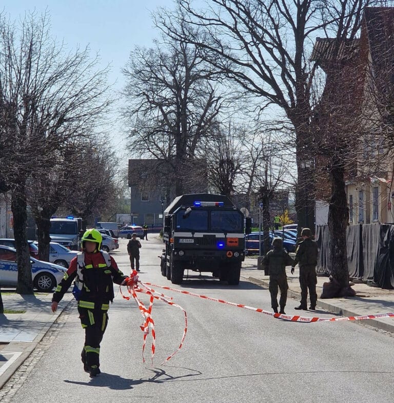 Uwaga! W Dobrym Mieście znaleziono pocisk moździerzowy. Ewakuowano ponad 200 osób